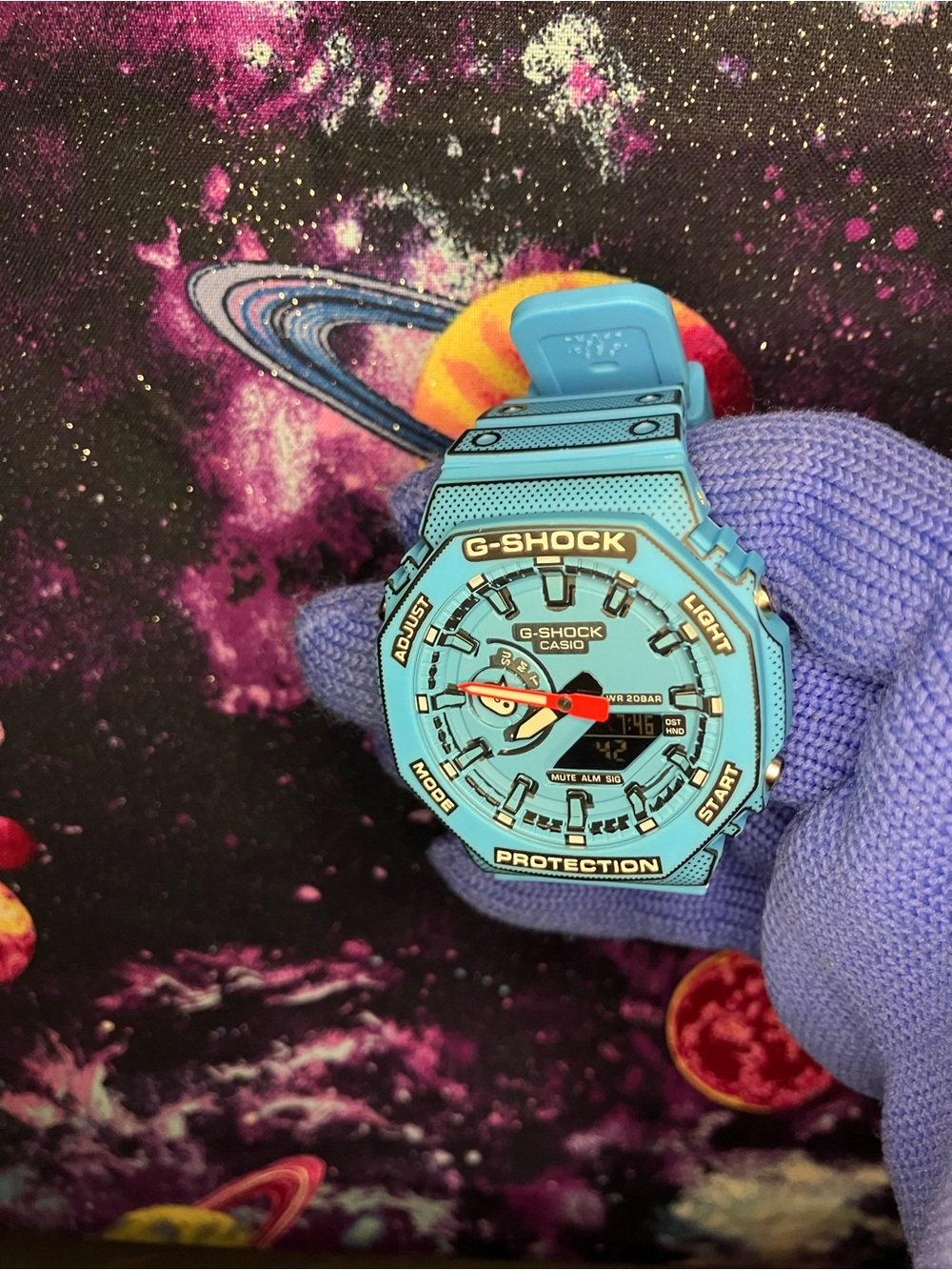 Custom G Shock Blue Cartoon Colorway - Picture 2 of 5